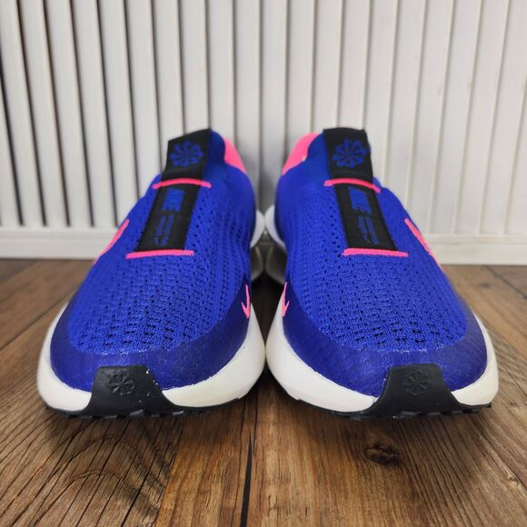 Nike Interact Run EasyOn Womens Sz 10 Blue Pink Slip On Running Shoes FV5591-500 - Picture 2 of 9